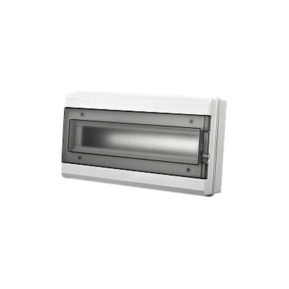 Распределительный бокс модульный навесной Jazzway PDB/W 3018 серый, с прозрачной крышкой, 18 модулей 5072022