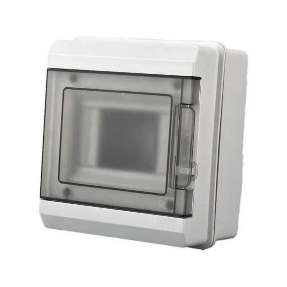 Распределительный бокс модульный навесной Jazzway PDB/W 3005 серый, с прозрачной крышкой, 5 модулей 5071964