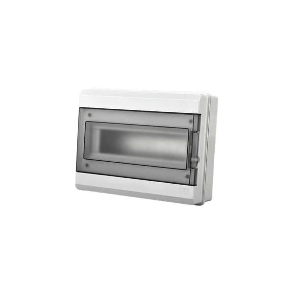 Распределительный бокс модульный навесной Jazzway PDB/W 3012 серый, с прозрачной крышкой, 12 модулей 5072008