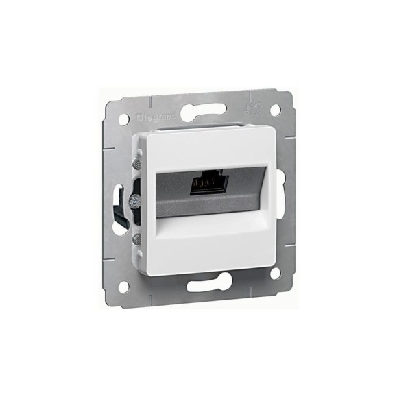 Информационная розетка Legrand Cariva - RJ45 - категория 6 UTP - White 773641