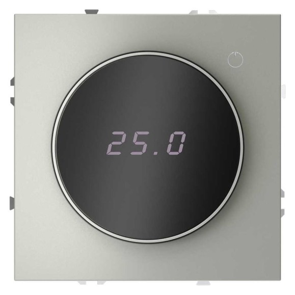 Терморегулятор электронный Voltum S70 с индикацией и датчиком, для теплого пола, (сталь) VLS070105