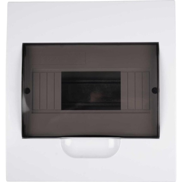 Распределительный бокс модульный встраиваемый Jazzway PDB/R 1008 белый с прозрачной крышкой 8 модуле 5071742