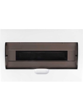 Распределительный бокс модульный встраиваемый Jazzway PDB/R 1018 белый с прозрачной крышкой 18 модул 5071766 Распределительный бокс модульный встраиваемый Jazzway PDB/R 1018 белый с прозрачной крышкой 18 модул 5071766