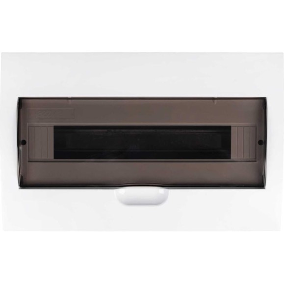 Распределительный бокс модульный встраиваемый Jazzway PDB/R 1018 белый с прозрачной крышкой 18 модул 5071766