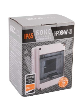 Распределительный бокс модульный навесной Jazzway PDB/W 4005 серый с прозрачной крышкой 5 модулей (Щ 5072053 Распределительный бокс модульный навесной Jazzway PDB/W 4005 серый с прозрачной крышкой 5 модулей (Щ 5072053