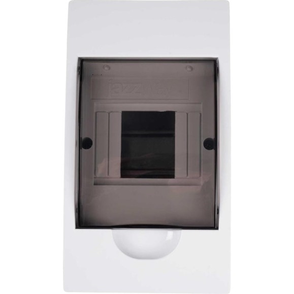 Распределительный бокс модульный навесной Jazzway PDB/W 1004 белый с прозрачной крышкой 4 модуля (ЩР 5071643