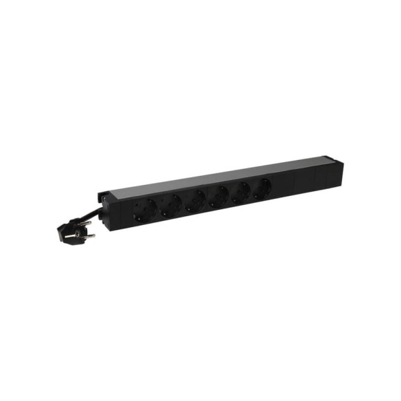 Блок распределения питания Legrand PDU 6 розеток 2К+3, немецкий стандарт, шнур питания 3 м, 19'', 16А 646806 Блок распределения питания Legrand PDU 6 розеток 2К+3, немецкий стандарт, шнур питания 3 м, 19'', 16А 646806