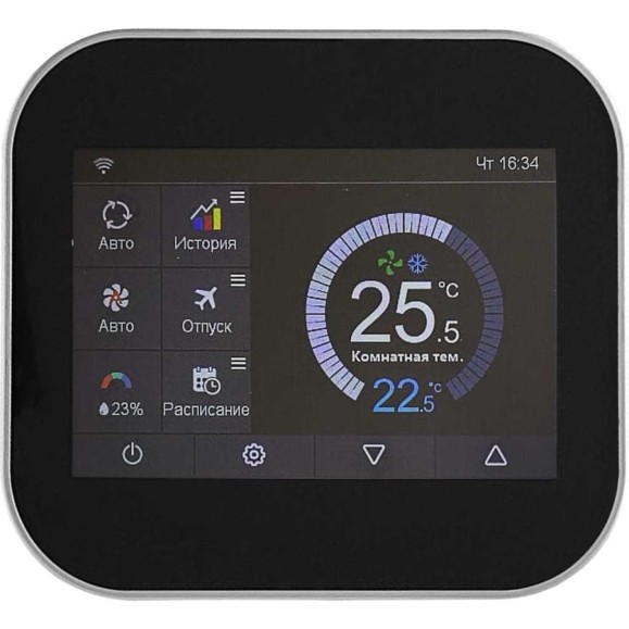 Термостат электронный KRAFTAIR MC6-4FI2 BLACK Термостат электронный KRAFTAIR MC6-4FI2 BLACK