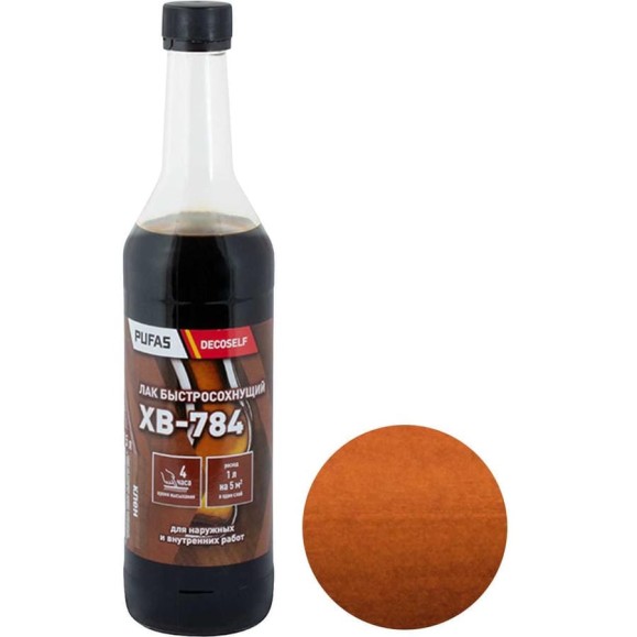 Лак Pufas ХВ-784 клен Decoself 0,5л тов-200128
