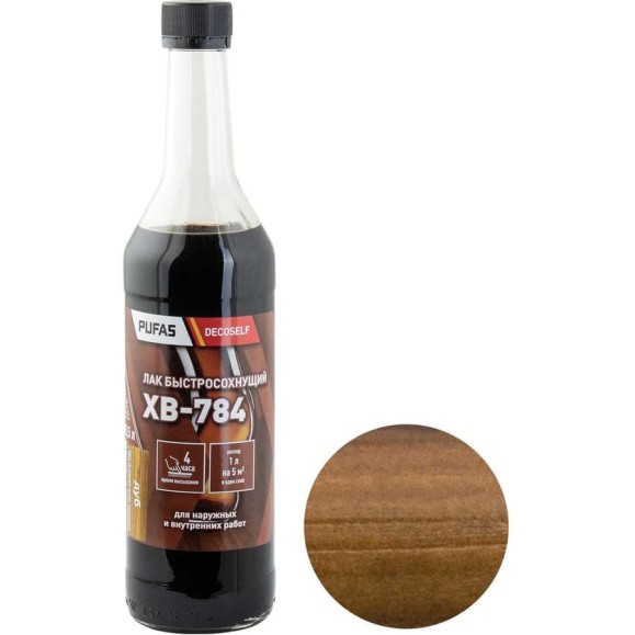 Лак Pufas ХВ-784 дуб Decoself 0,5л тов-200127
