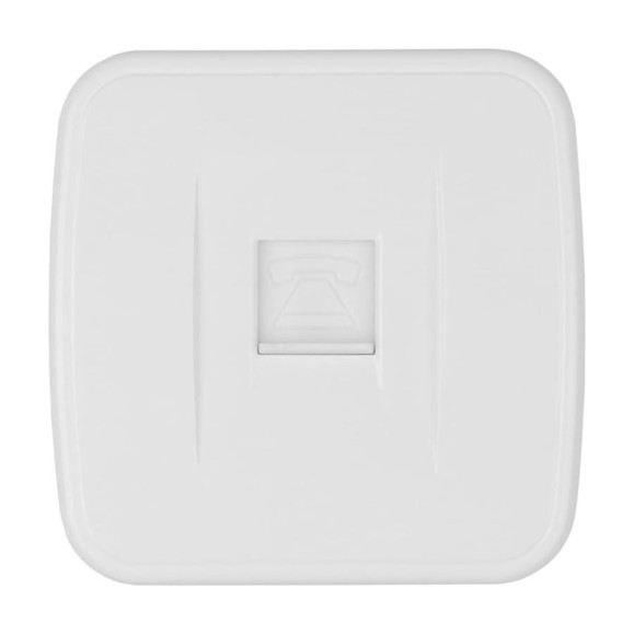 Розетка TФ белая (RJ-11) открытой установки IP20, серия "Дача" Народная TDM ELECTRIC SQ1824-0012 Розетка TФ белая (RJ-11) открытой установки IP20, серия "Дача" Народная TDM ELECTRIC SQ1824-0012