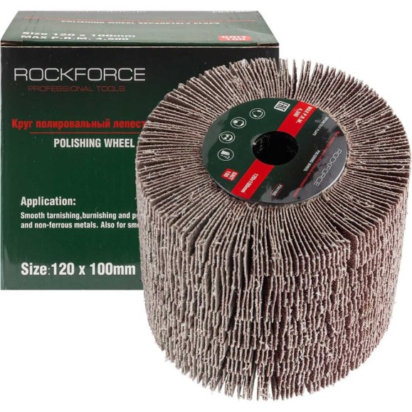 Насадка шлифовальная лепестковая 120x100 мм Rockforce RF-FD4100S