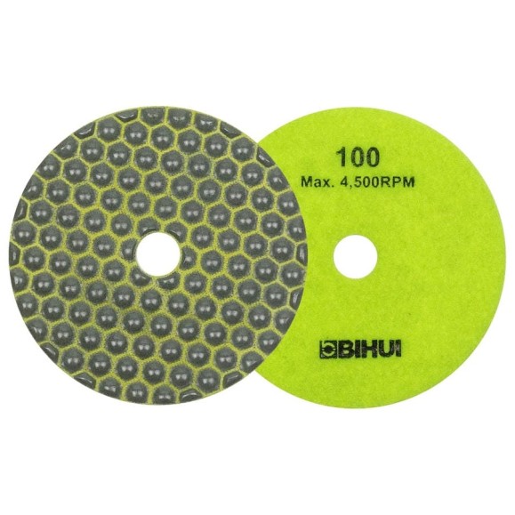 Круг алмазный гибкий (черепашка) BIHUI d125мм, зерн.100, для сухой полировки DPP510