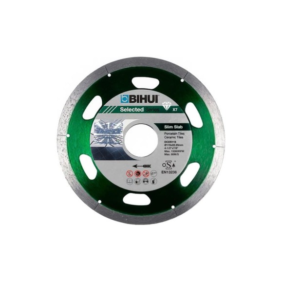 Диск алмазный BIHUI B-SLIM 115мм, посадочный O 22,23мм, толщина 1,1мм (гранит) DCDS115 Диск алмазный BIHUI B-SLIM 115мм, посадочный O 22,23мм, толщина 1,1мм (гранит) DCDS115