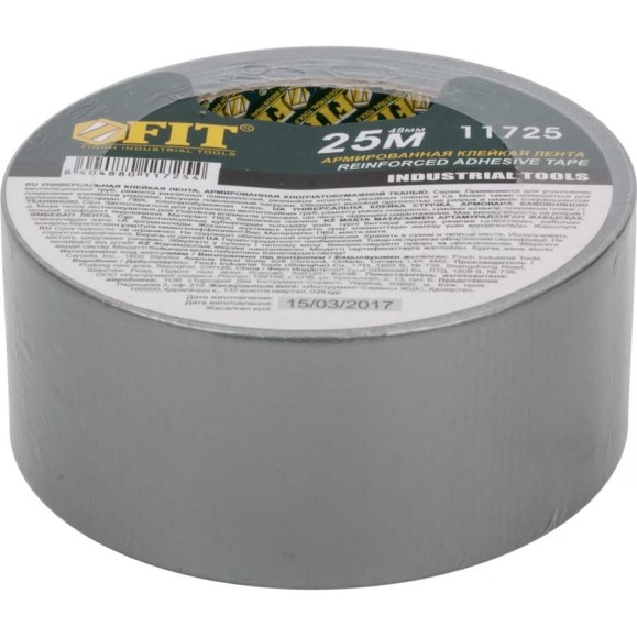 Универсальная армированная лента FIT IT ducttape 48 мм х 25 м 11725 Универсальная армированная лента FIT IT ducttape 48 мм х 25 м 11725