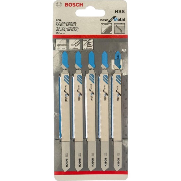 Пилки T318AF 5 шт. для лобзика (106 мм; BIM) BOSCH 2.608.634.241