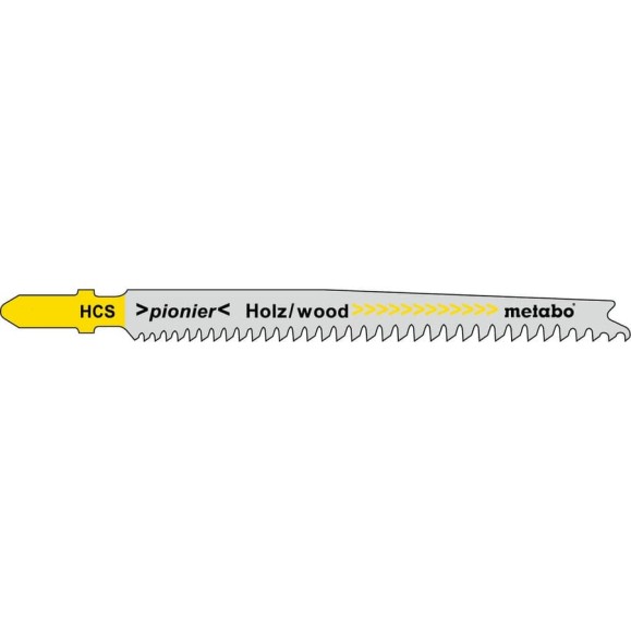 Пилки по дереву, ДСП T234X (91 мм, прогрессивный шаг, HCS, 25 шт.) Metabo 623617000 Пилки по дереву, ДСП T234X (91 мм, прогрессивный шаг, HCS, 25 шт.) Metabo 623617000