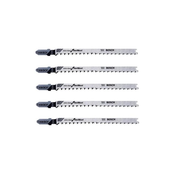 Пилки для лобзика по дереву (91 мм; 5 шт.) T308BOF Bosch 2608636640