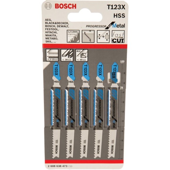 Пилки для лобзика Bosch 2.608.638.473 Пилки для лобзика Bosch 2.608.638.473