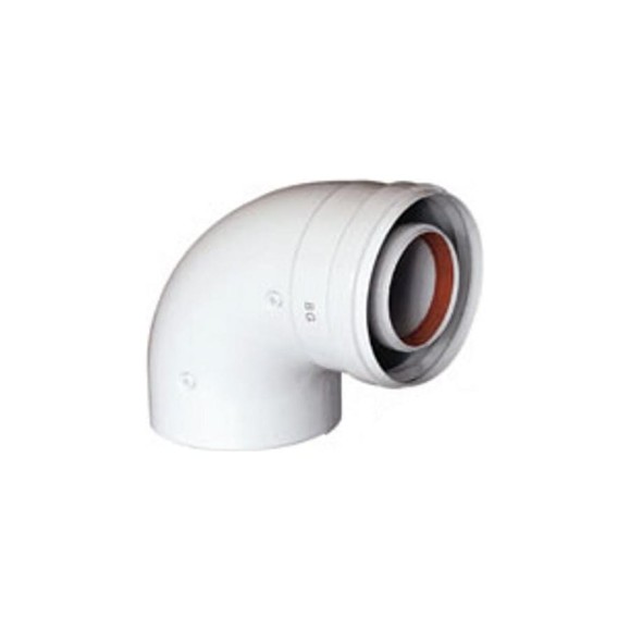 Отвод (90°; d 60/100 мм) для коаксиальных труб Baxi KHG 714101510