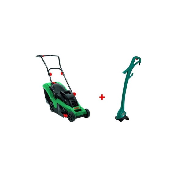 Набор Bosch электрическая газонокосилка Rotak 34 0.600.881.A00 + триммер Easytrim 23 0.600.881.A05