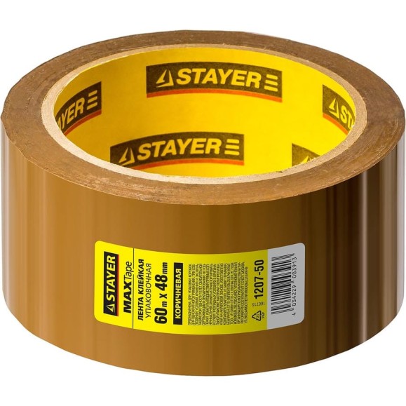 Лента клеящая упаковочная (48 ммх60 м) STAYER 1207-50