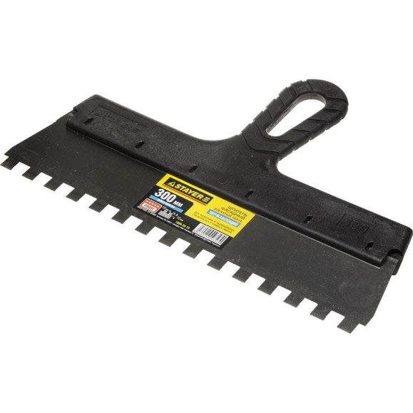 Зубчатый шпатель STAYER 1009-30-10 Зубчатый шпатель STAYER 1009-30-10