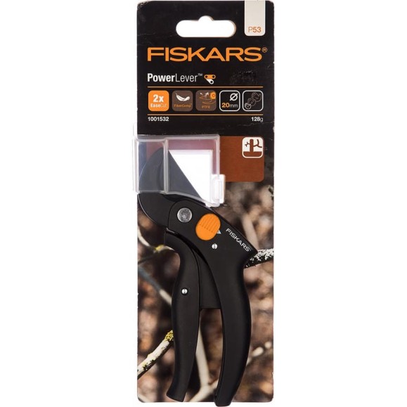 Контактный секатор с рычажным приводом Fiskars 1001532 (111330)