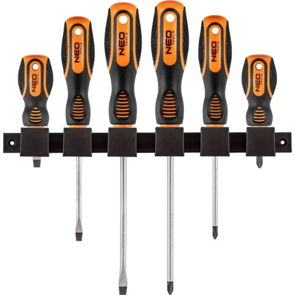 Набор отверток NEO Tools 6 шт SL/PH двухкомп рукоятка 04-193