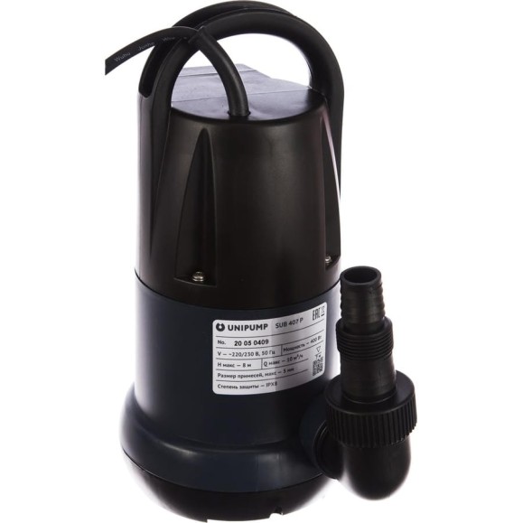 Дренажный насос Unipump SUB 407 P 20419 Дренажный насос Unipump SUB 407 P 20419
