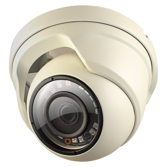 Камера GINZZU HAD-2032A, AHD 2.0Mp AR0237, 3.6mm, купол, IR 20м, IP66, металл 11774