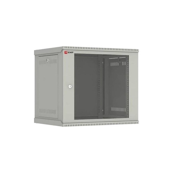 Телекоммуникационный настенный шкаф EKF 9U 600х450 дверь стекло, Astra E серия PROxima SQITB9G450DE