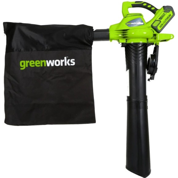 Аккумуляторный воздуходув-пылесос GreenWorks GD40BVK3 40V 24227UE Аккумуляторный воздуходув-пылесос GreenWorks GD40BVK3 40V 24227UE
