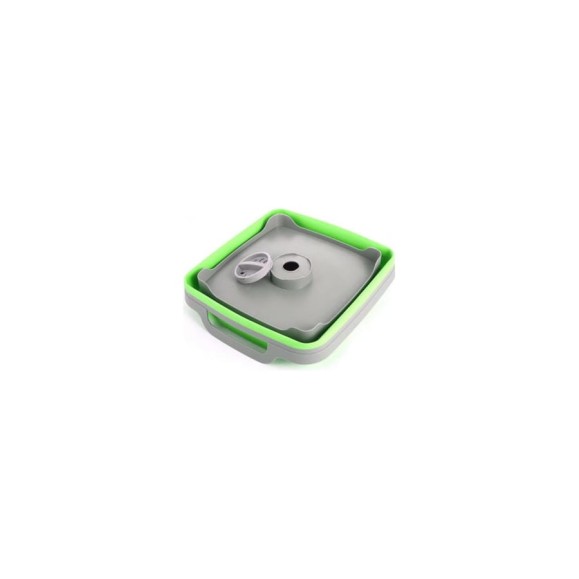 Пластиковая складная корзина-раковина с ручками BRADEX 9л, зеленая TD 0534 Пластиковая складная корзина-раковина с ручками BRADEX 9л, зеленая TD 0534
