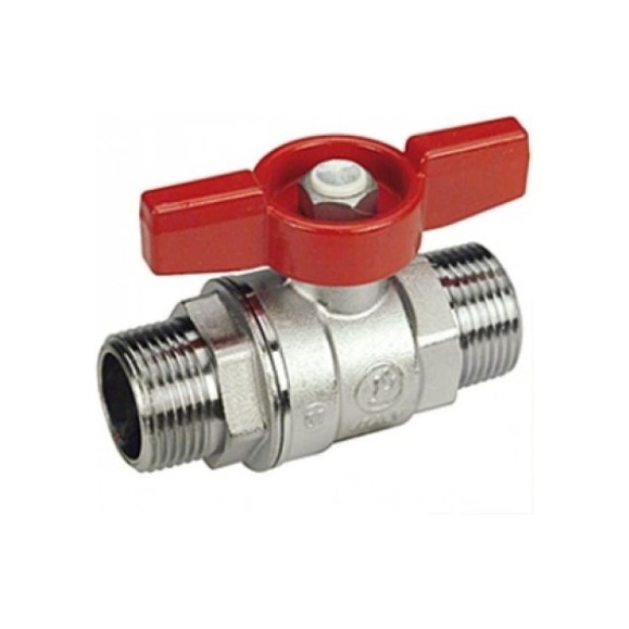 Шаровой кран Giacomini латунь хром R253D 15 Ру42 НР бабочка R253X003 007-0897