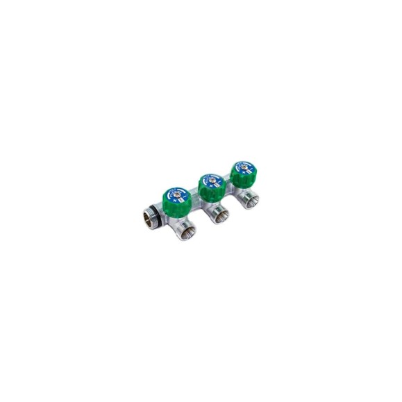 Коллектор Tiemme Maxima CORNER НВ, 3/4", 4 выхода, 1/2", Н 50 мм, хром 1850003 Коллектор Tiemme Maxima CORNER НВ, 3/4", 4 выхода, 1/2", Н 50 мм, хром 1850003