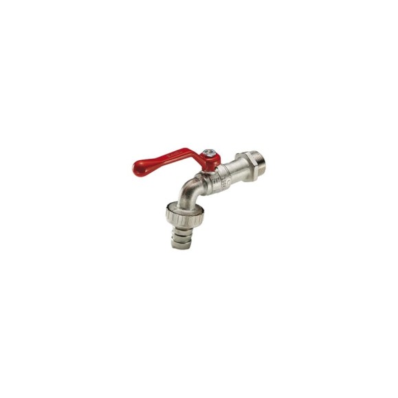 Сливной шаровой кран Tiemme Eolo со штуцером, В, 1/2 Сливной шаровой кран Tiemme Eolo со штуцером, В, 1/2