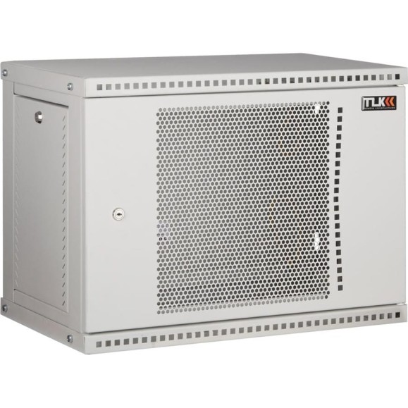 Настенный разборный шкаф TLK 19, 12U, перфорированная дверь, серый TWI-126045-R-P-GY Настенный разборный шкаф TLK 19, 12U, перфорированная дверь, серый TWI-126045-R-P-GY