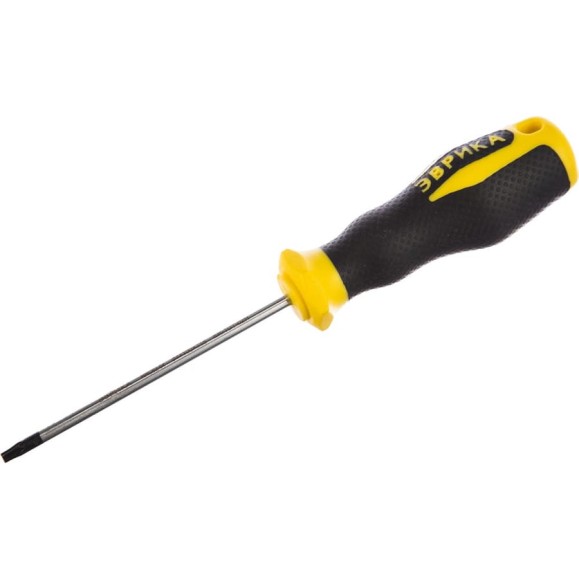 Отвертка TORX Эврика T15х100мм 4мм магнитная с держателем ER-1DT-02H 429341