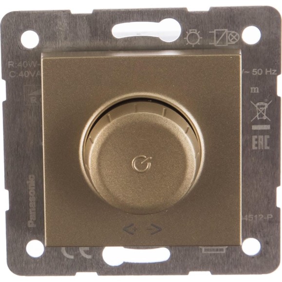 Диммер Panasonic МОДУЛЬ 40-400W бронза Karre Plus 54835 WKTT0525-2BR-RES