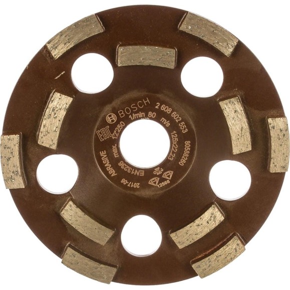 Чашка алмазная двурядная Expert for Abrasive (125х22,2 мм) Bosch 2608602553 Чашка алмазная двурядная Expert for Abrasive (125х22,2 мм) Bosch 2608602553