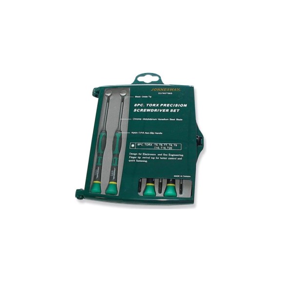 Набор отверток для точной механики TORX Т5-Т20 Jonnesway D3765T08S Набор отверток для точной механики TORX Т5-Т20 Jonnesway D3765T08S