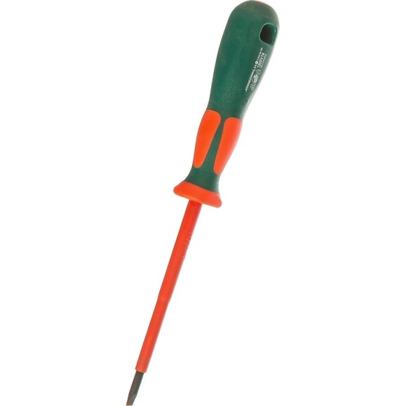 Шлицевая диэлектрическая отвертка Jonnesway, SL, DV13S4100 (D19S4100), 4х100мм Шлицевая диэлектрическая отвертка Jonnesway, SL, DV13S4100 (D19S4100), 4х100мм