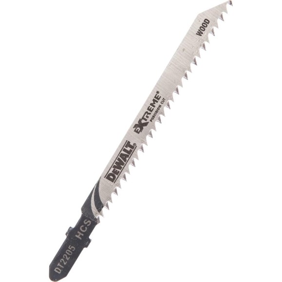 Пилки по дереву для лобзиков 5 шт. (75/100 мм; шаг 2.5 мм; HCS) DEWALT DT2205