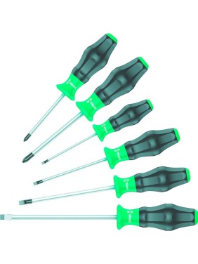 Набор отверток Wera, Kraftform Comfort, 6 предметов, WE-031551