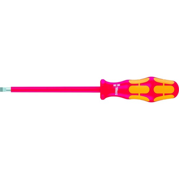 Отвертка диэлектрическая Wera, VDE, SL 1.0х5.5х200 мм, WE-006121 Отвертка диэлектрическая Wera, VDE, SL 1.0х5.5х200 мм, WE-006121