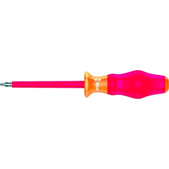Отвертка диэлектрическая Wera, VDE, PH 3х150 мм, WE-031605 Отвертка диэлектрическая Wera, VDE, PH 3х150 мм, WE-031605