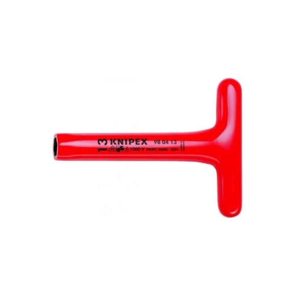 Торцевой Т-образный ключ KNIPEX KN-980408 диэлектрический Торцевой Т-образный ключ KNIPEX KN-980408 диэлектрический