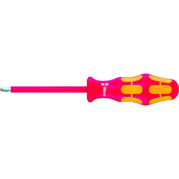 Отвёртка диэлектрическая Wera, VDE, PZ 1х80 мм, WE-006162 Отвёртка диэлектрическая Wera, VDE, PZ 1х80 мм, WE-006162