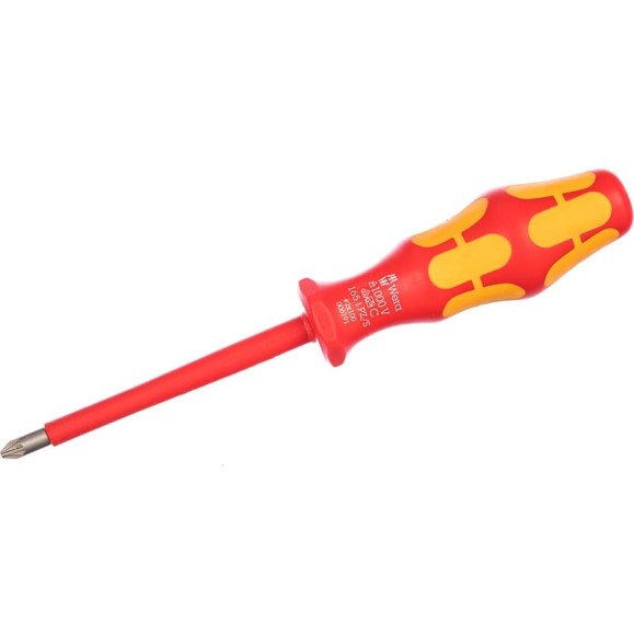 Отвертка диэлектрическая WERA 165 i PZ/S VDE PlusMinus, 2 x 100 мм WE-006191